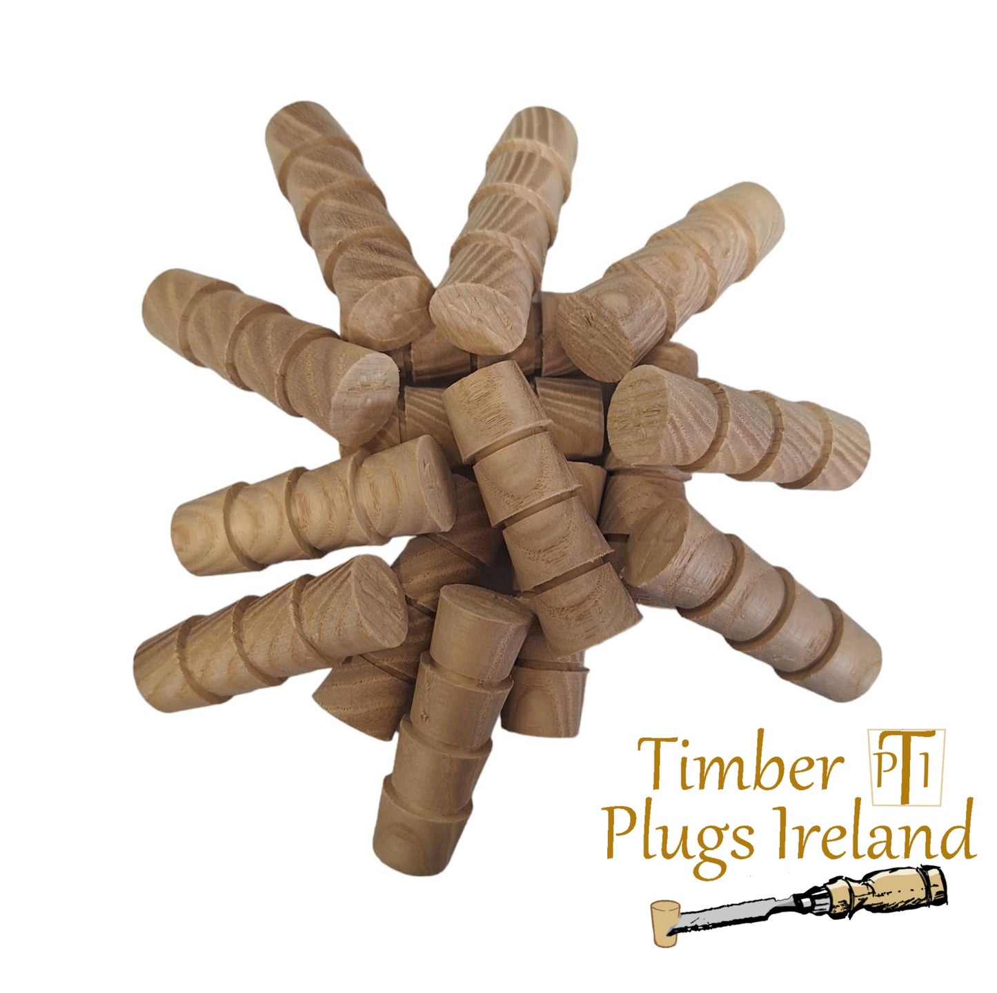 Ash ( American ) Cross Grain Tapered Timber Plugs