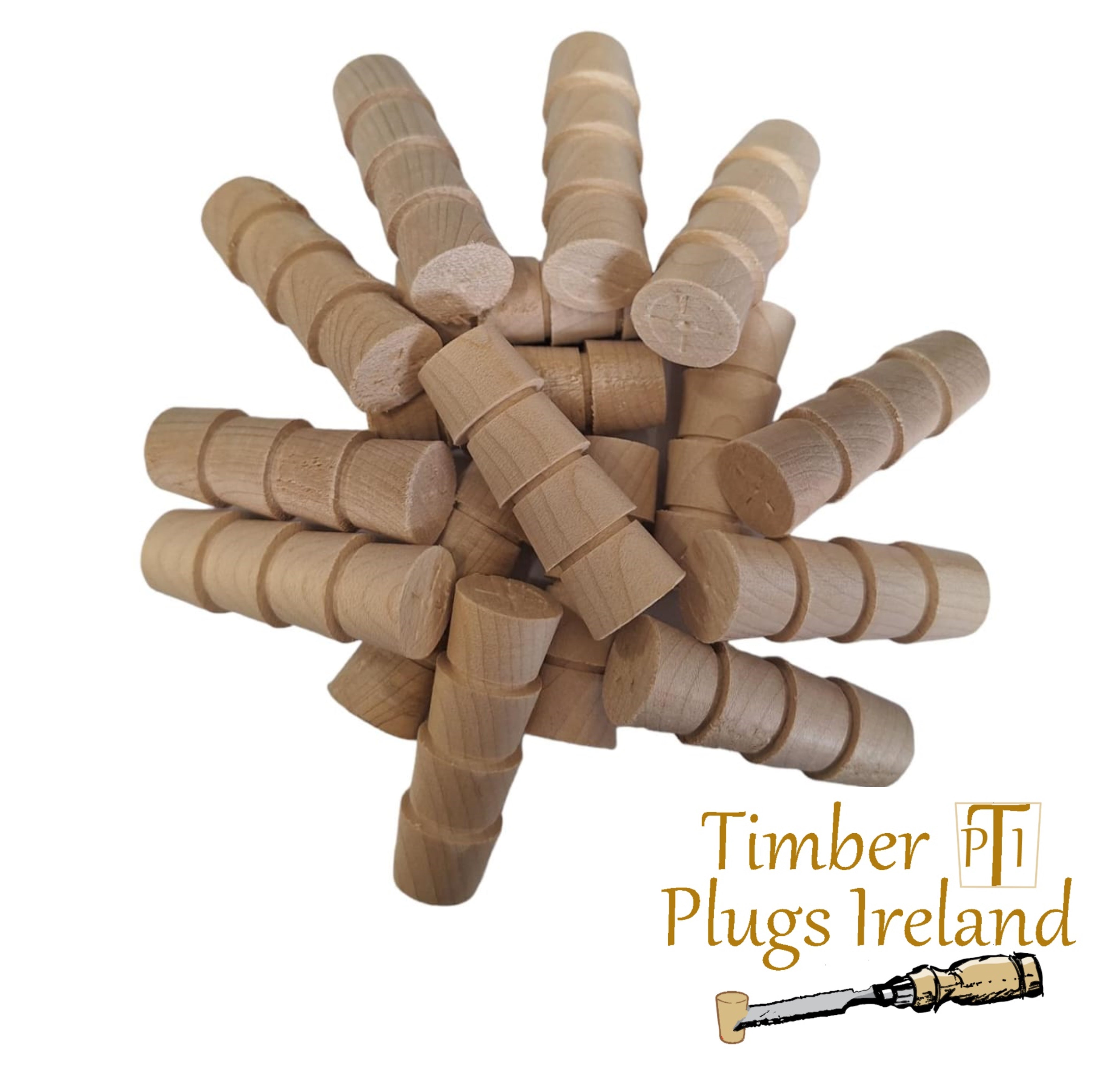 Rock Maple ( American ) Cross Grain Tapered Timber Plugs – Timber Plugs ...
