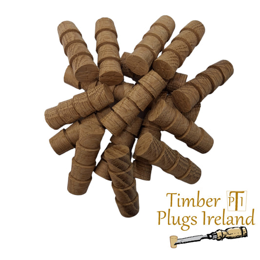 White Oak ( American ) Cross Grain Tapered Timber Plugs